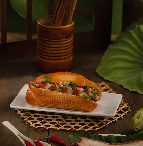 CRISPY ROASTED PORK BANH MI